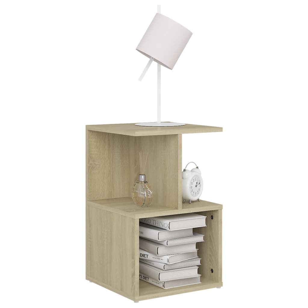 806353 vidaXL Bedside Cabinets 2 pcs Sonoma Oak 35x35x55 cm Engineered Wood