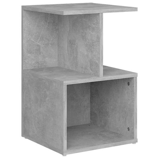 806354 vidaXL Bedside Cabinet Concrete Grey 35x35x55 cm Engineered Wood