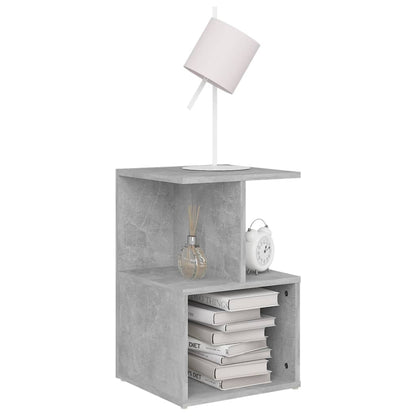 806354 vidaXL Bedside Cabinet Concrete Grey 35x35x55 cm Engineered Wood