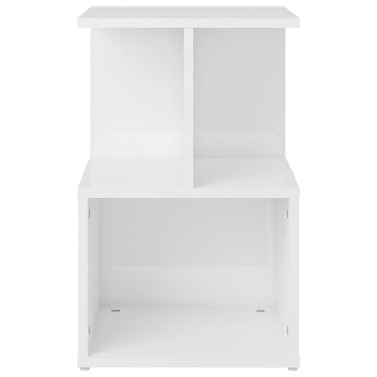 806359 vidaXL Bedside Cabinets 2 pcs High Gloss White 35x35x55 cm Engineered Wood
