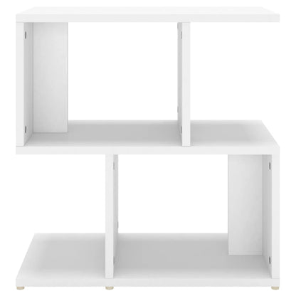 806364 vidaXL Bedside Cabinet White 50x30x51,5 cm Engineered Wood