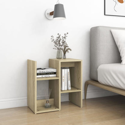 vidaXL Bedside Cabinet Sonoma Oak 50x30x51.5 cm Engineered Wood
