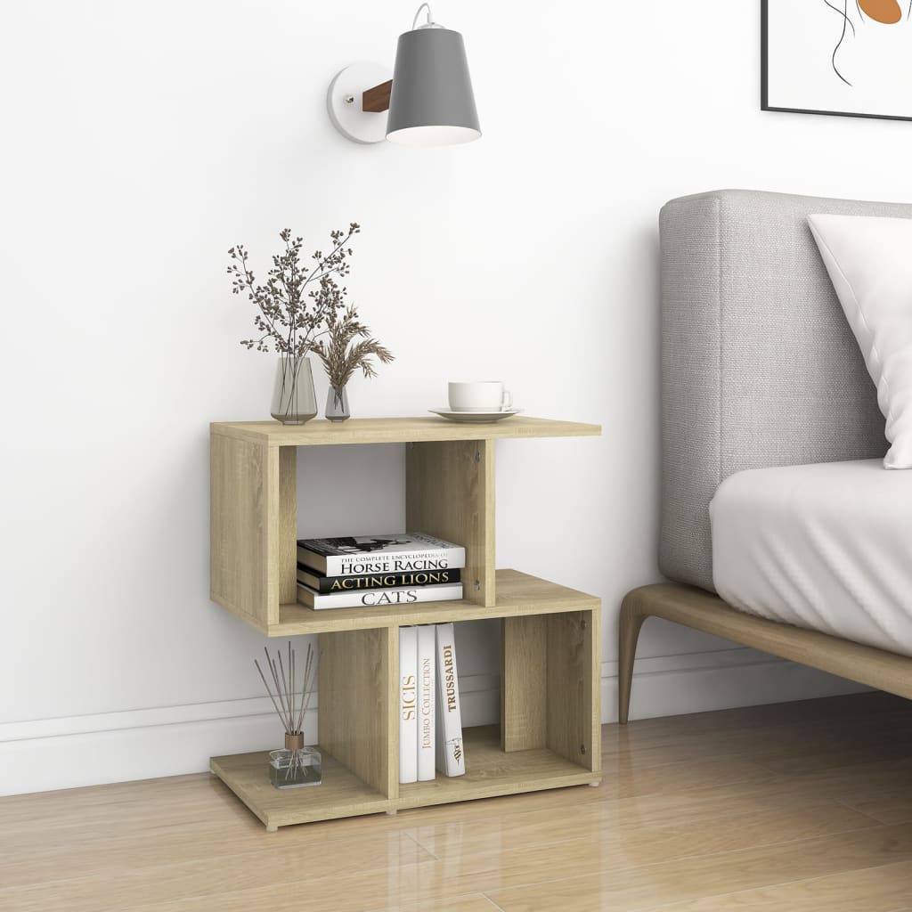 vidaXL Bedside Cabinet Sonoma Oak 50x30x51.5 cm Engineered Wood