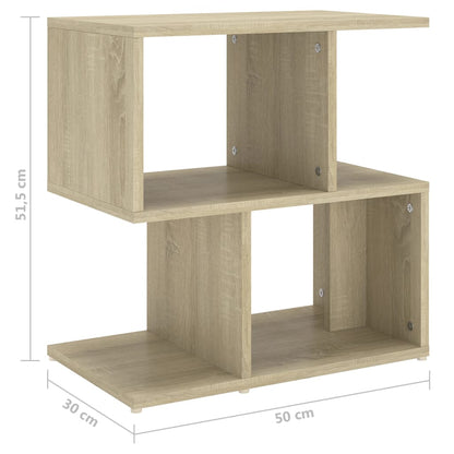 806371 vidaXL Bedside Cabinets 2 pcs Sonoma Oak 50x30x51,5 cm Engineered Wood