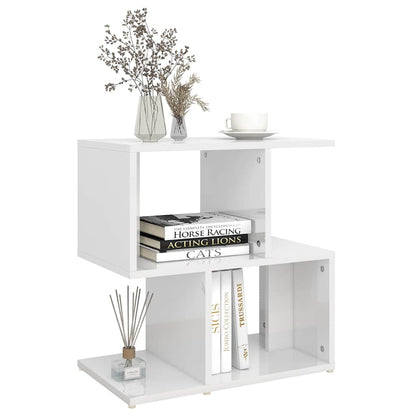 806377 vidaXL Bedside Cabinets 2 pcs High Gloss White 50x30x51,5 cm Engineered Wood