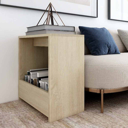 806690 vidaXL Side Table Sonoma Oak 50x26x50 cm Engineered Wood