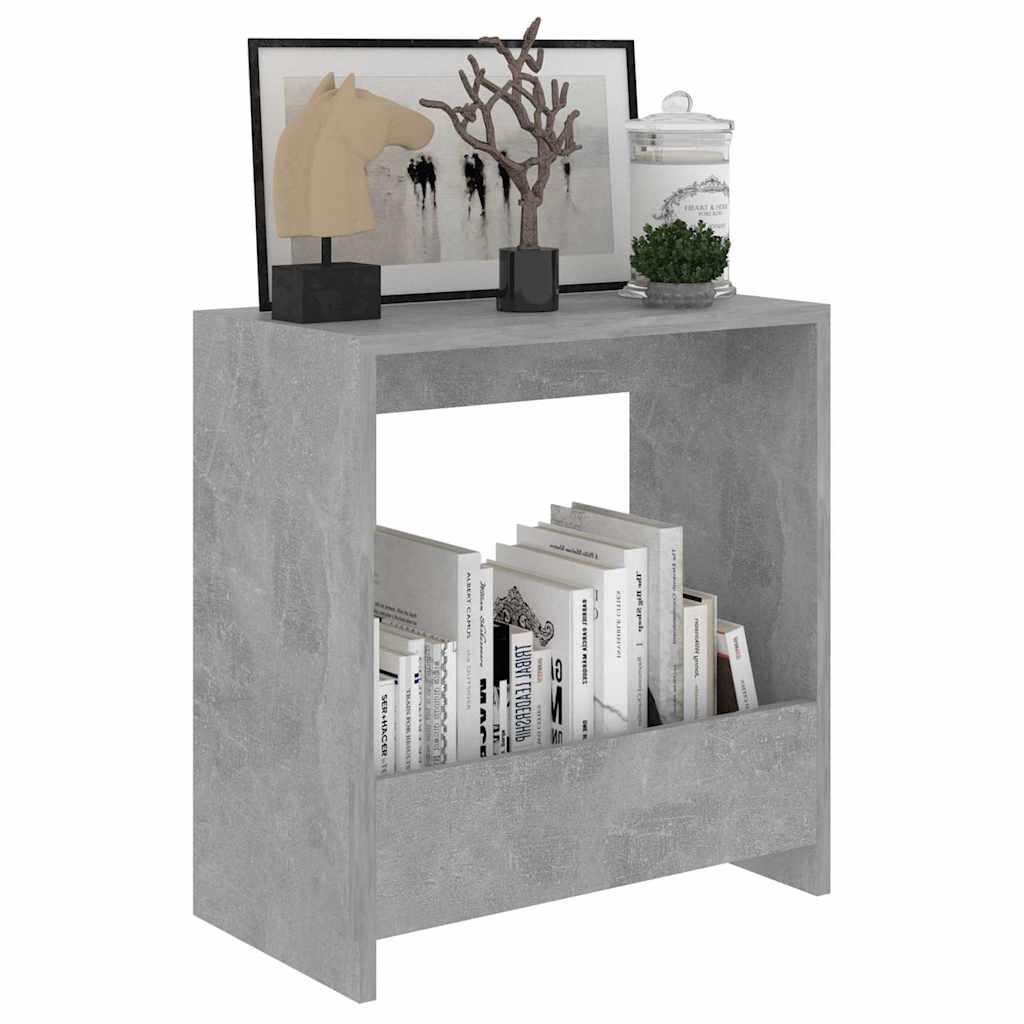 806691 vidaXL Side Table Concrete Grey 50x26x50 cm Engineered Wood