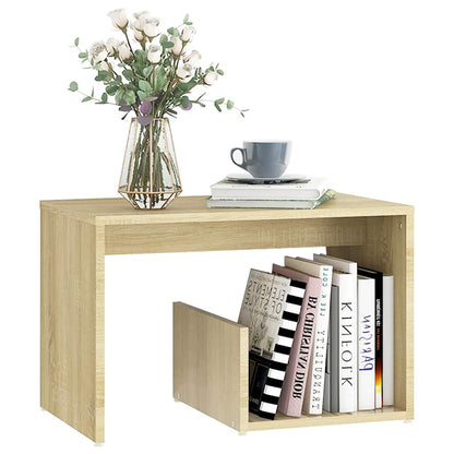 806699 vidaXL Side Table Sonoma Oak 59x36x38 cm Engineered Wood