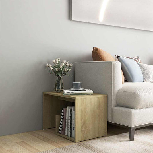 806699 vidaXL Side Table Sonoma Oak 59x36x38 cm Engineered Wood
