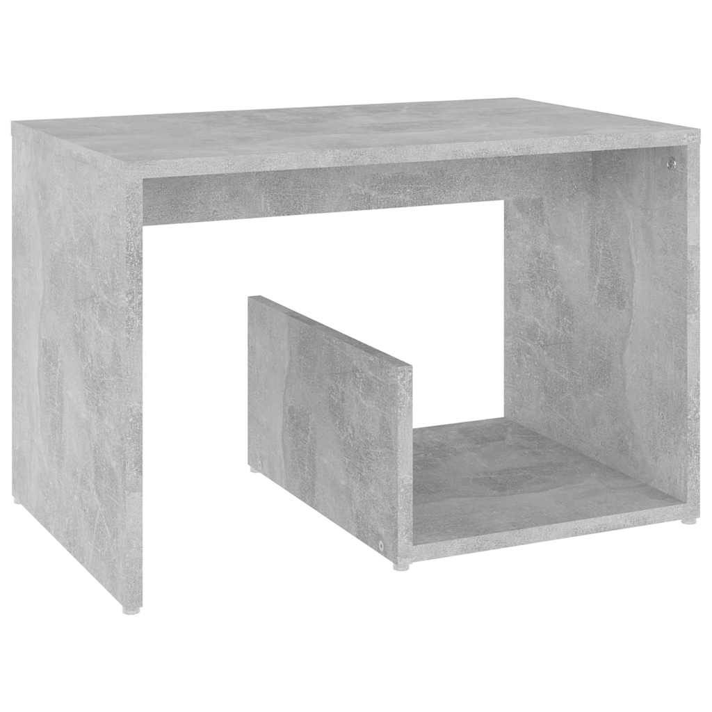 806700 vidaXL Side Table Concrete Grey 59x36x38 cm Engineered Wood