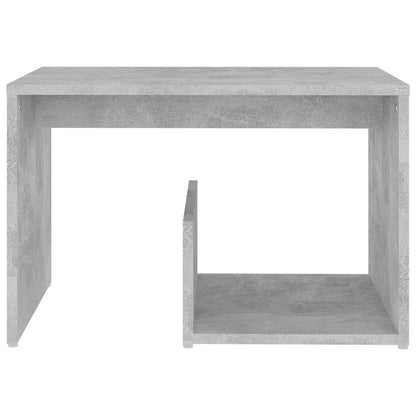 806700 vidaXL Side Table Concrete Grey 59x36x38 cm Engineered Wood