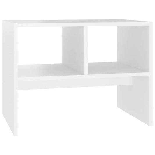 vidaXL Side Table White 60x40x45 cm Engineered Wood