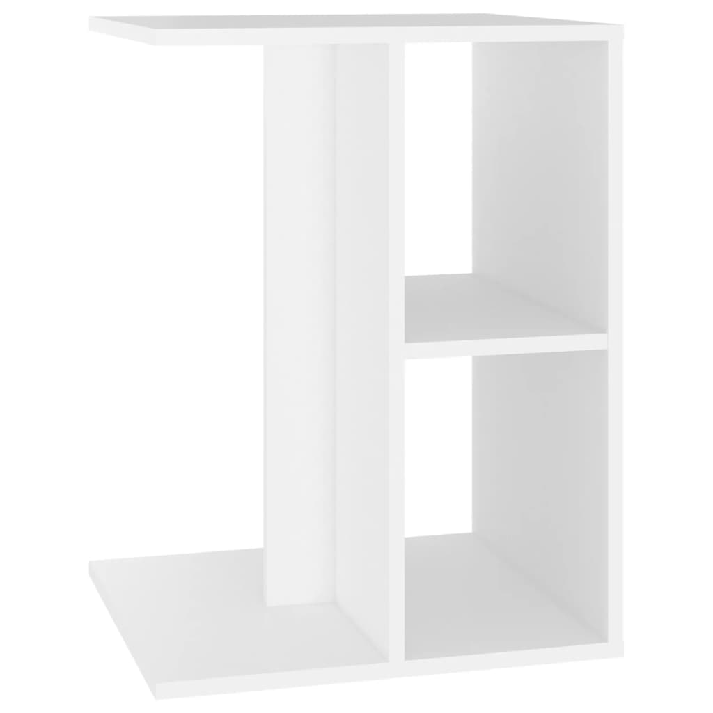 vidaXL Side Table White 60x40x45 cm Engineered Wood
