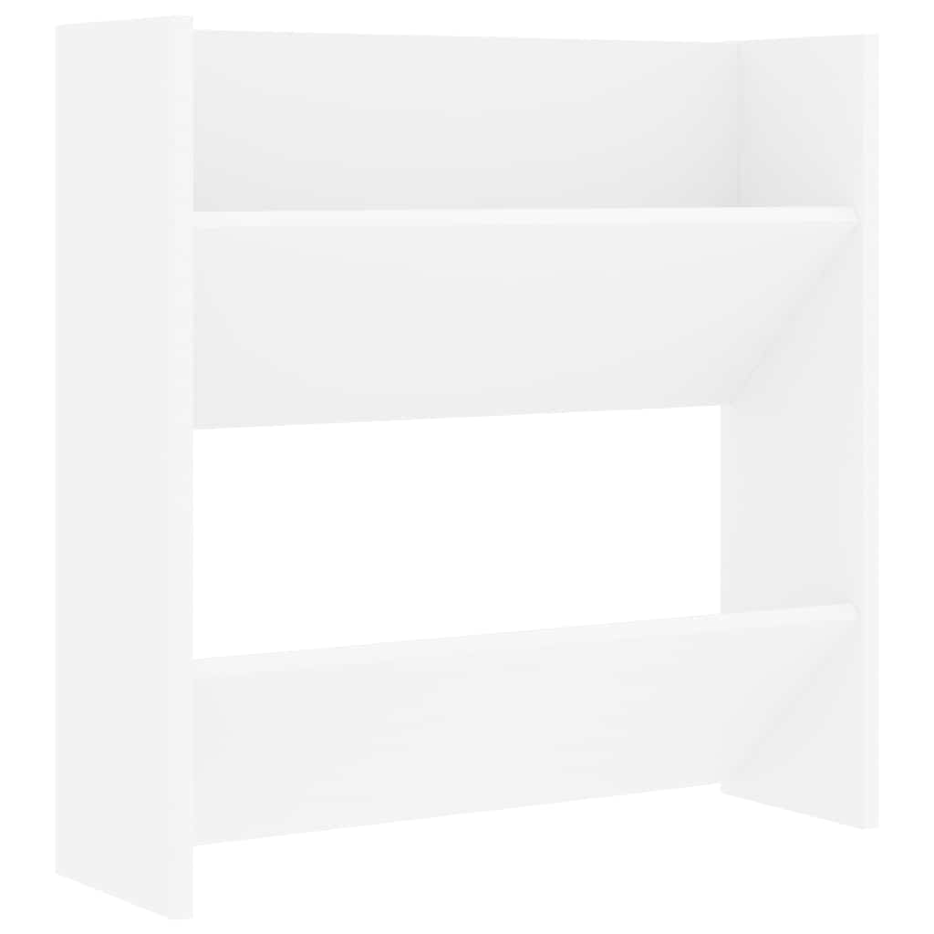 vidaXL Wall Shoe Cabinets 4 pcs White 60x18x60 cm Engineered Wood