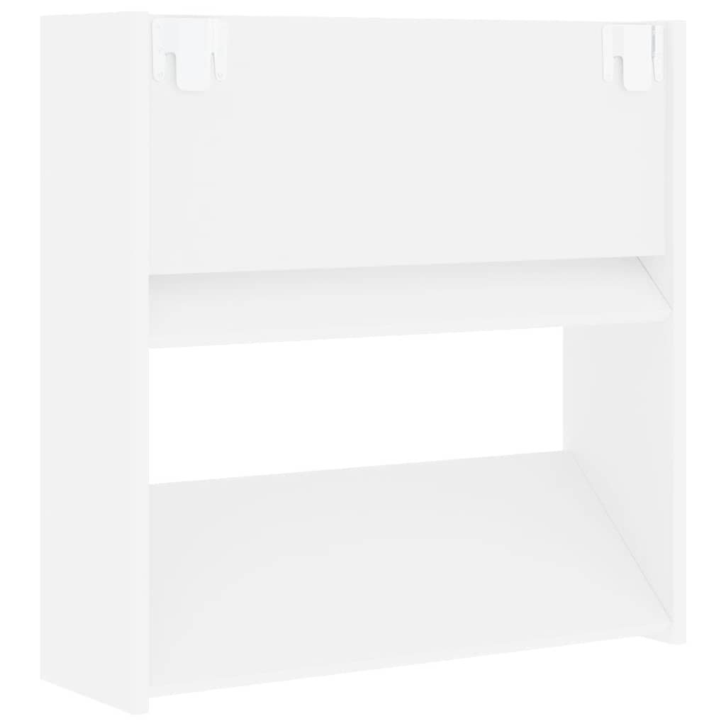 vidaXL Wall Shoe Cabinets 4 pcs White 60x18x60 cm Engineered Wood