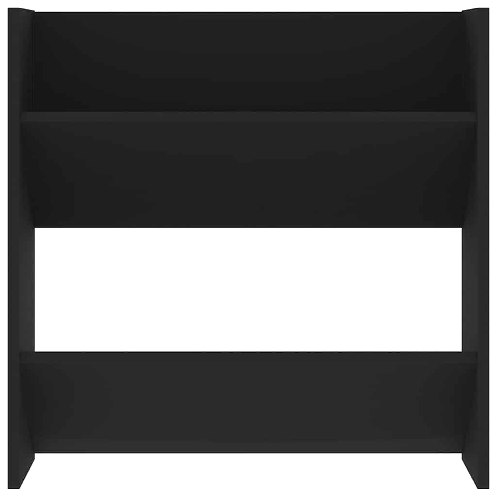 vidaXL Wall Shoe Cabinets 4 pcs Black 60x18x60 cm Engineered Wood