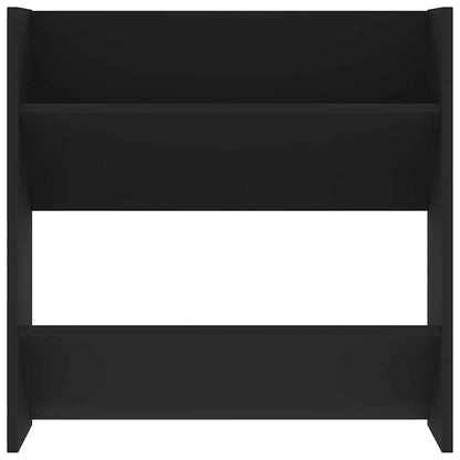 vidaXL Wall Shoe Cabinets 4 pcs Black 60x18x60 cm Engineered Wood