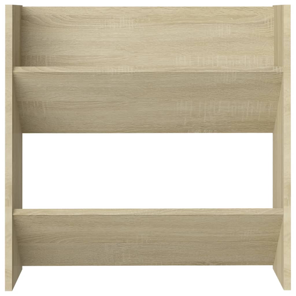 vidaXL Wall Shoe Cabinet Sonoma Oak 60x18x60 cm Engineered Wood