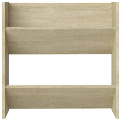 vidaXL Wall Shoe Cabinet Sonoma Oak 60x18x60 cm Engineered Wood
