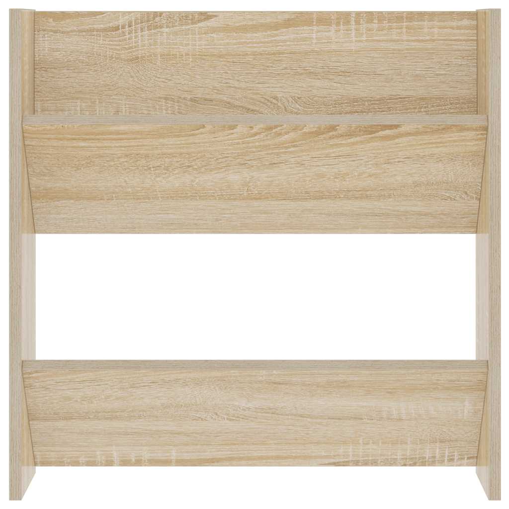 vidaXL Wall Shoe Cabinet Sonoma Oak 60x18x60 cm Engineered Wood