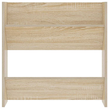 vidaXL Wall Shoe Cabinet Sonoma Oak 60x18x60 cm Engineered Wood