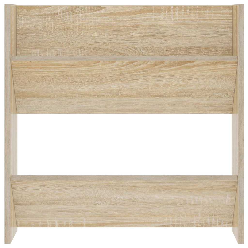 806724 vidaXL Wall Shoe Cabinets 2 pcs Sonoma Oak 60x18x60cm Engineered Wood