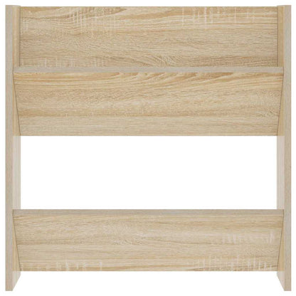 806724 vidaXL Wall Shoe Cabinets 2 pcs Sonoma Oak 60x18x60cm Engineered Wood