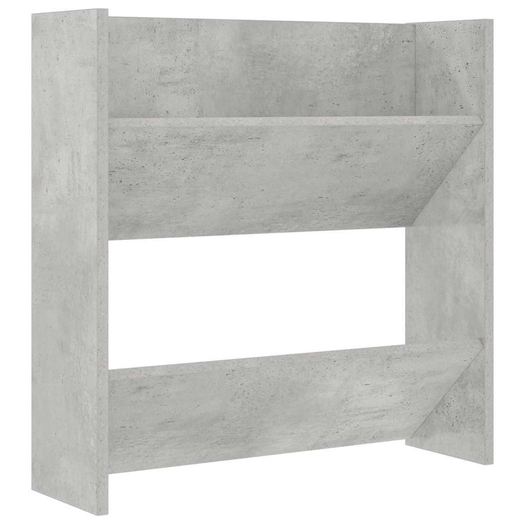vidaXL Wall Shoe Cabinet Concrete Grey 60x18x60 cm Engineered Wood