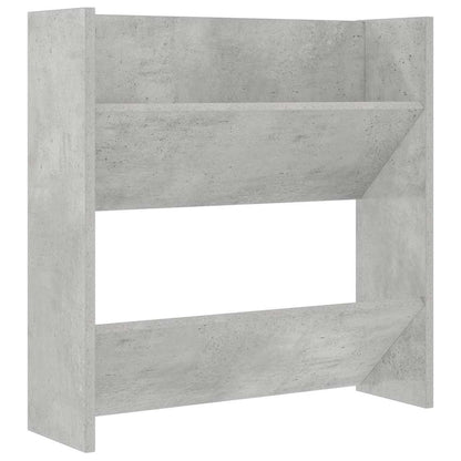 vidaXL Wall Shoe Cabinet Concrete Grey 60x18x60 cm Engineered Wood