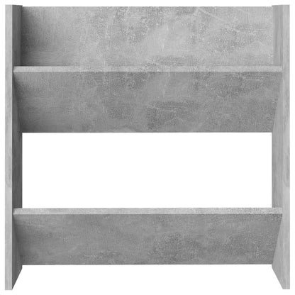 vidaXL Wall Shoe Cabinet Concrete Grey 60x18x60 cm Engineered Wood