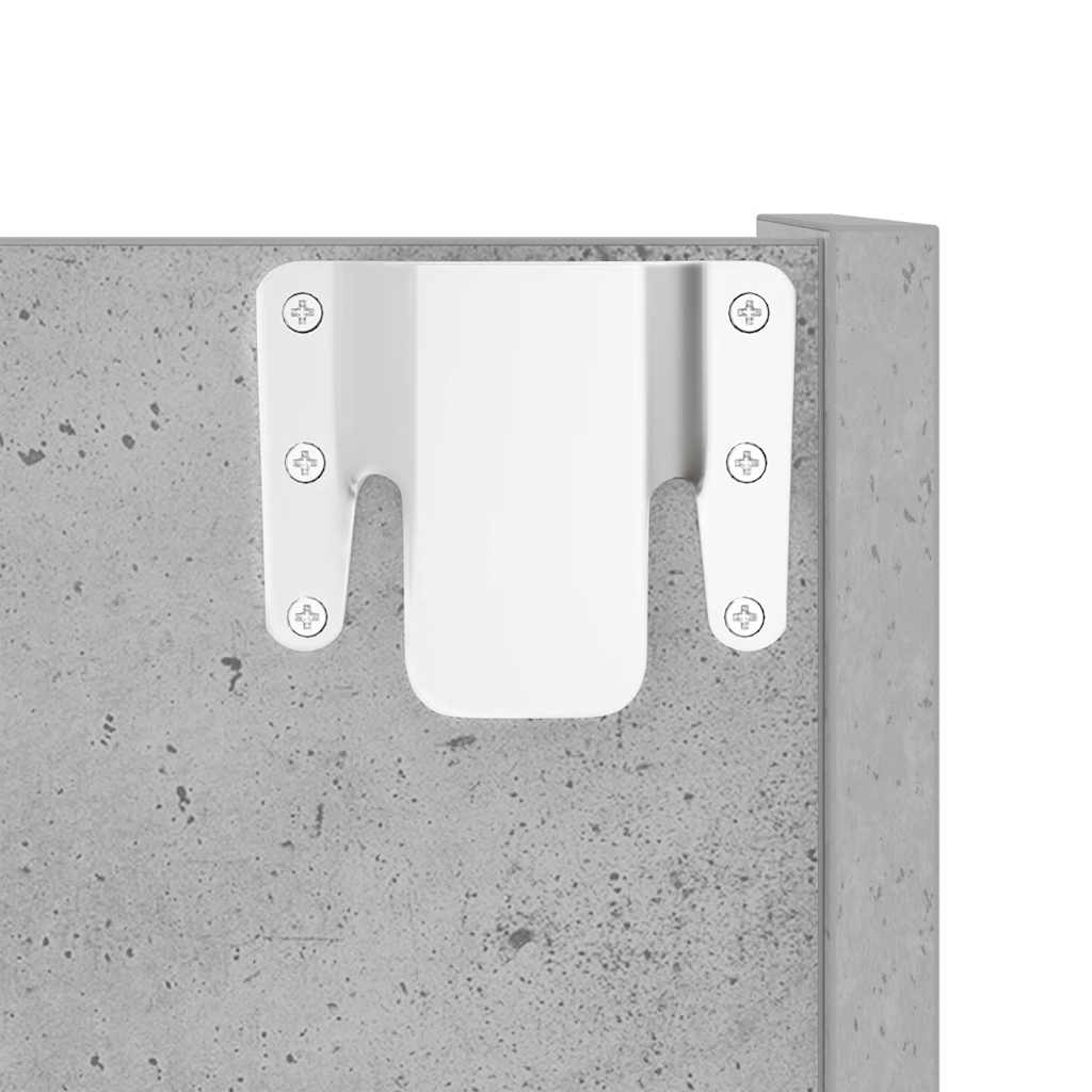 vidaXL Wall Shoe Cabinet Concrete Grey 60x18x60 cm Engineered Wood