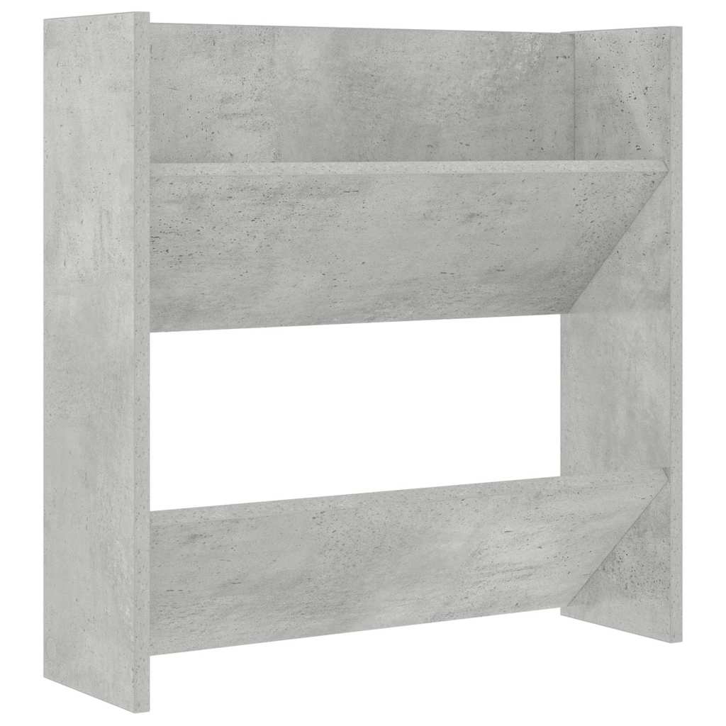 vidaXL Wall Shoe Cabinets 2 pcs Concrete Grey 60x18x60 cm