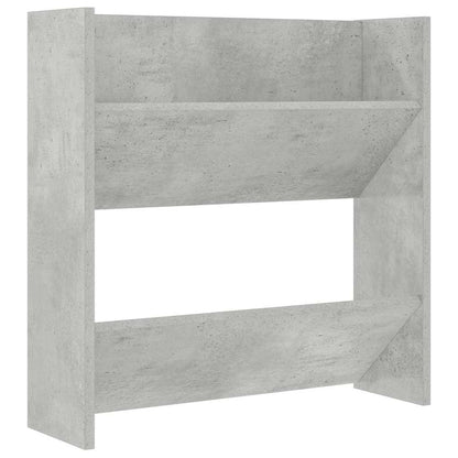 vidaXL Wall Shoe Cabinets 2 pcs Concrete Grey 60x18x60 cm