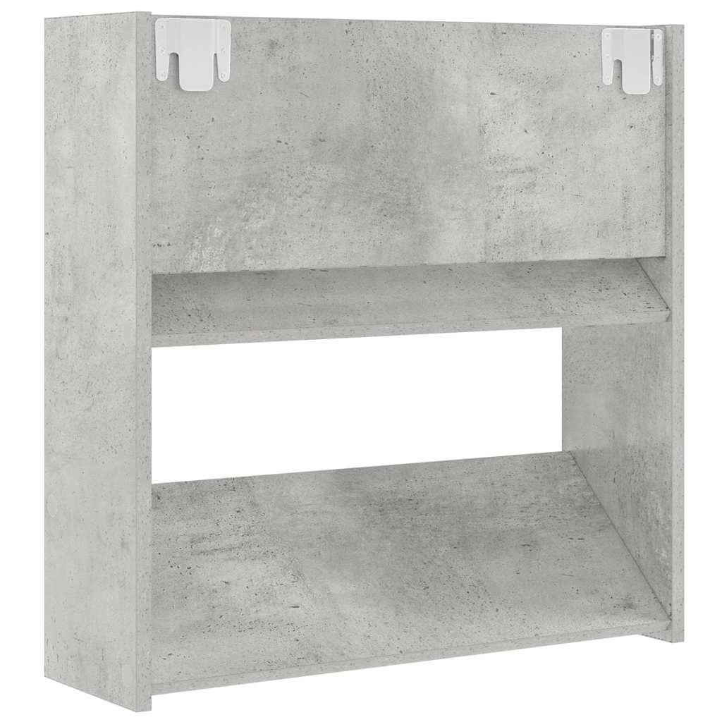 vidaXL Wall Shoe Cabinets 2 pcs Concrete Grey 60x18x60 cm