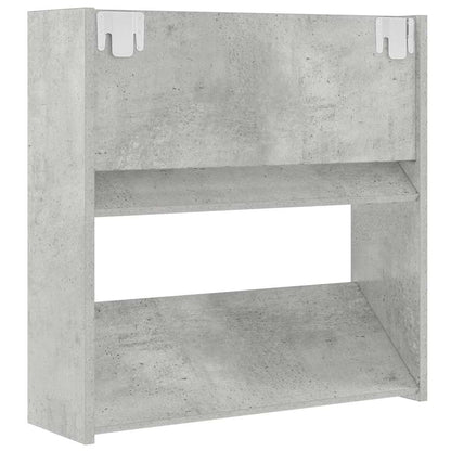 vidaXL Wall Shoe Cabinets 2 pcs Concrete Grey 60x18x60 cm