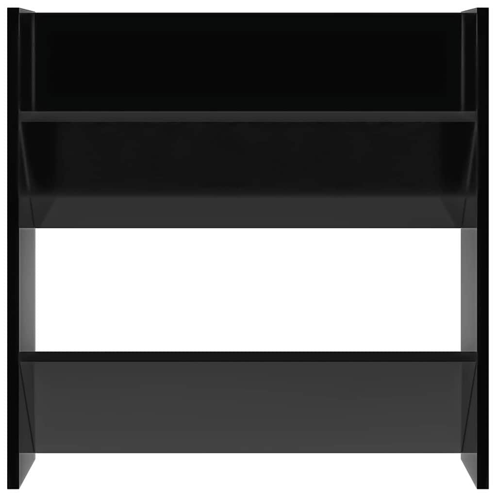 vidaXL Wall Shoe Cabinets 4 pcs High Gloss Black 60x18x60 cm