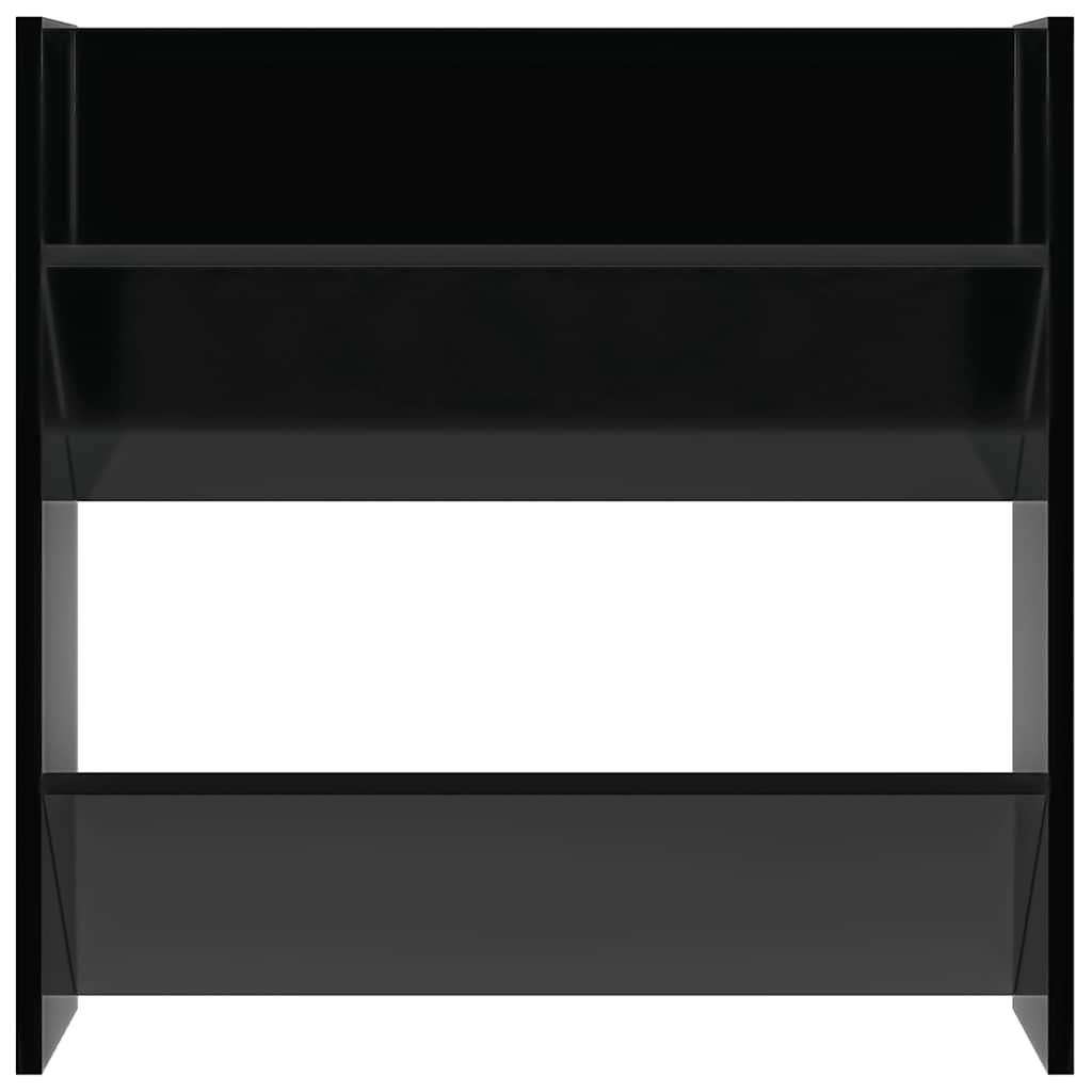 vidaXL Wall Shoe Cabinets 4 pcs High Gloss Black 60x18x60 cm Engineered Wood