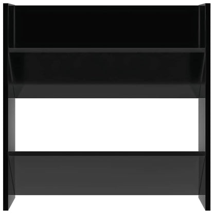 vidaXL Wall Shoe Cabinets 4 pcs High Gloss Black 60x18x60 cm Engineered Wood