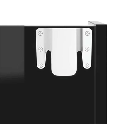 vidaXL Wall Shoe Cabinets 4 pcs High Gloss Black 60x18x60 cm Engineered Wood