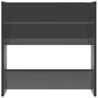 vidaXL Wall Shoe Cabinets 4 pcs High Gloss Grey 60x18x60 cm