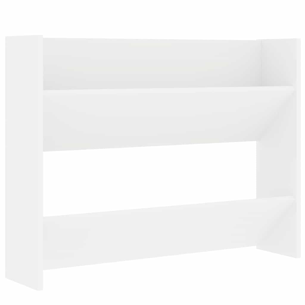 806741 vidaXL Wall Shoe Cabinet White 80x18x60 cm Engineered Wood