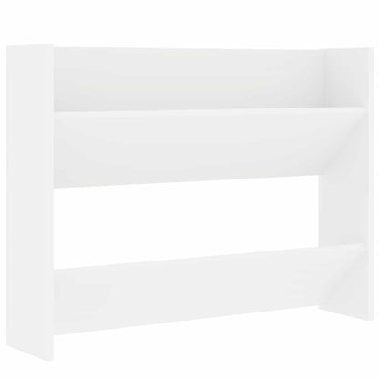 806741 vidaXL Wall Shoe Cabinet White 80x18x60 cm Engineered Wood