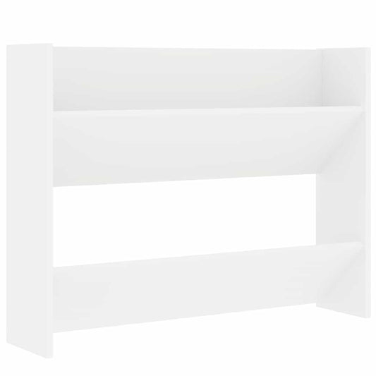 806741 vidaXL Wall Shoe Cabinet White 80x18x60 cm Engineered Wood