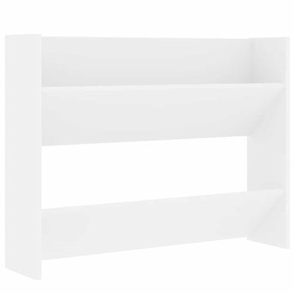 vidaXL Wall Shoe Cabinet White 80x18x60 cm Engineered Wood