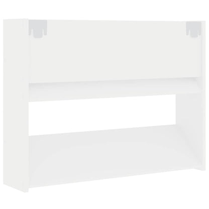 vidaXL Wall Shoe Cabinet White 80x18x60 cm Engineered Wood