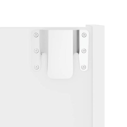 vidaXL Wall Shoe Cabinet White 80x18x60 cm Engineered Wood