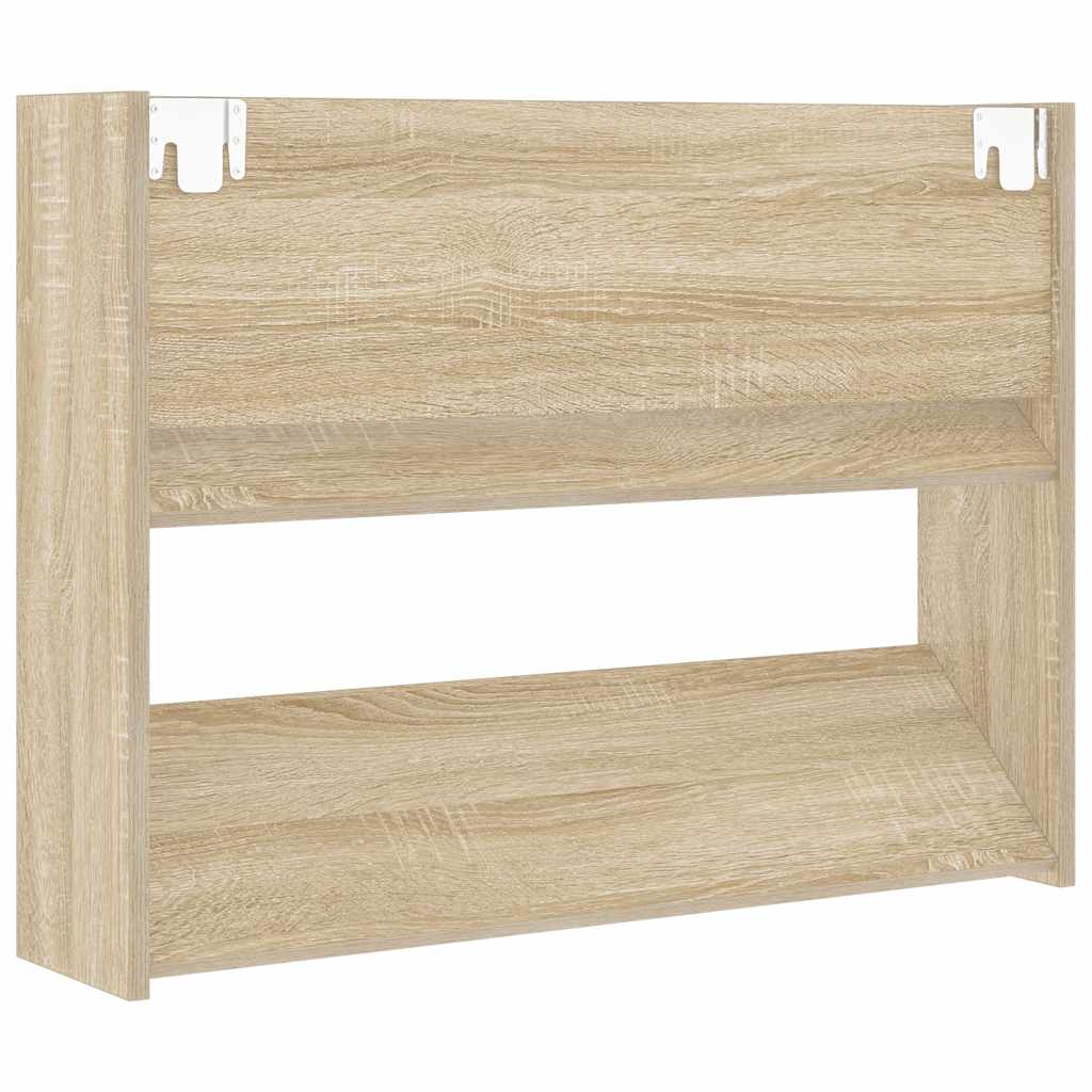 vidaXL Wall Shoe Cabinet Sonoma Oak 80x18x60 cm Engineered Wood