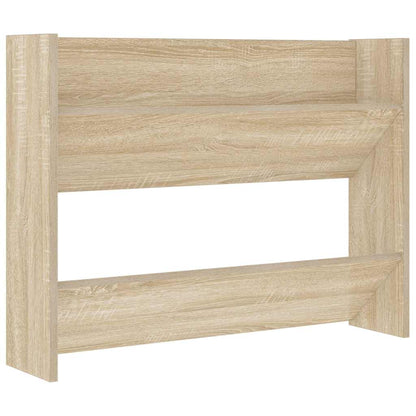 vidaXL Wall Shoe Cabinets 2 pcs Sonoma Oak 80x18x60cm Engineered Wood