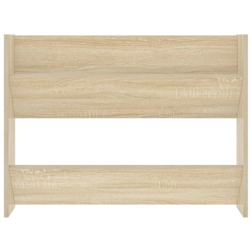 vidaXL Wall Shoe Cabinets 2 pcs Sonoma Oak 80x18x60cm Engineered Wood