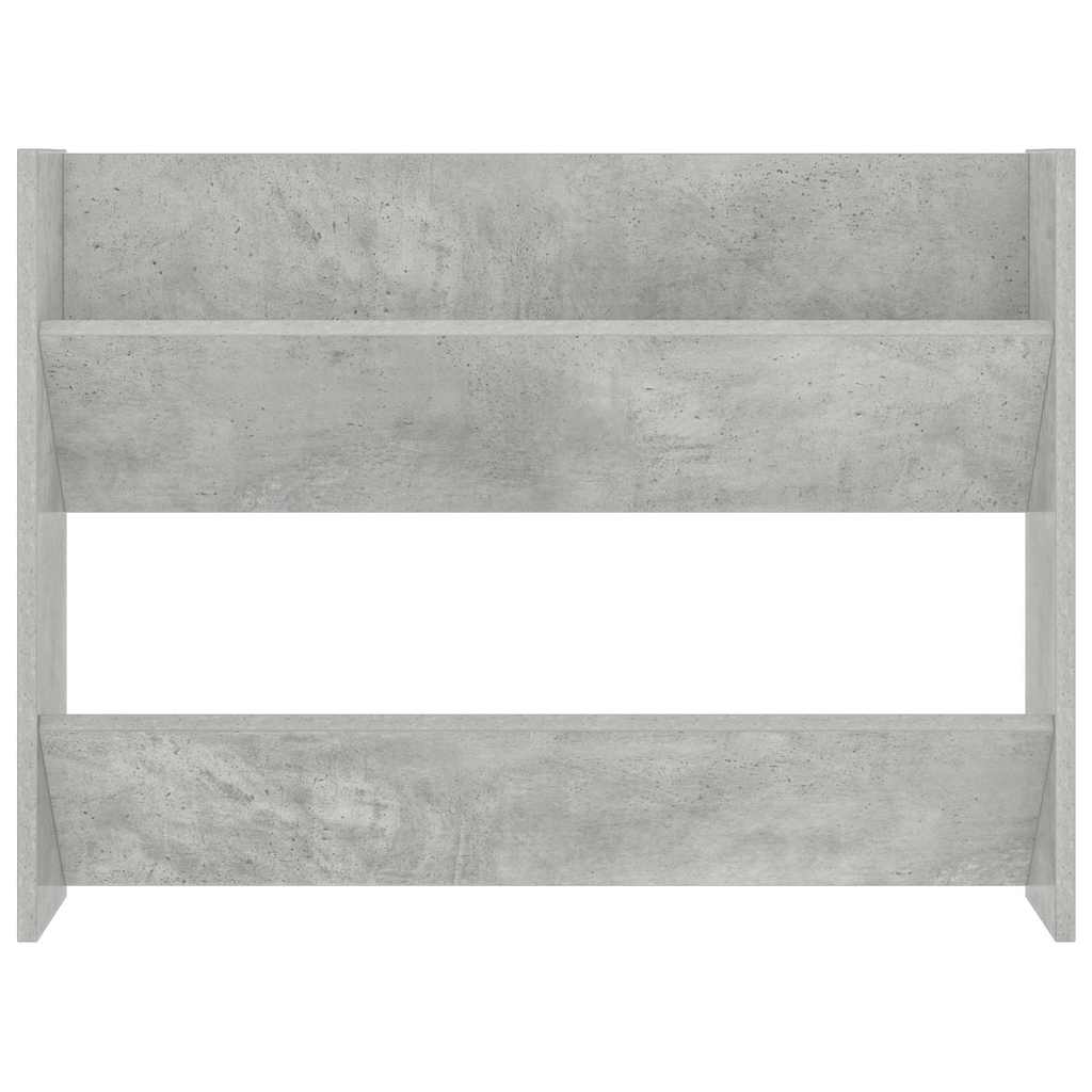vidaXL Wall Shoe Cabinet Concrete Grey 80x18x60 cm Engineered Wood